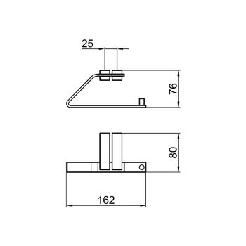 Держатель для туалетной бумаги Webert Wolo WO500801015, хром — фото 2, Держатели туалетной бумаги