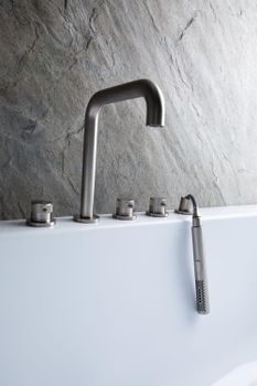 Смеситель на борт ванны Allen Brau Priority 5.31007-BN Брашированный никель — фото 7, Смесители на борт ванны