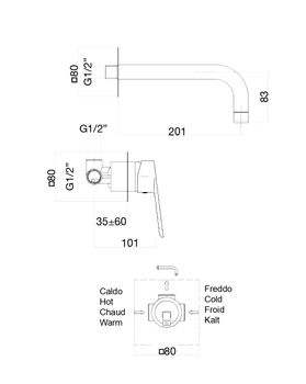Смеситель для раковины Fiore KEVON BLACK MATT 81NN7527, черный — фото 2, Смесители для раковины
