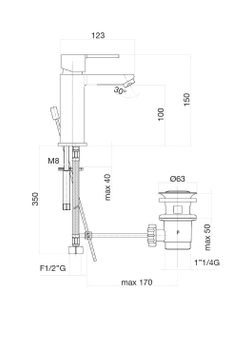 Смеситель для биде Fiore KATANA 77CR7530, хром — фото 2, Смесители для биде