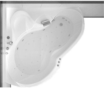 Карниз для ванны Aquanet Bellona полукруглый 165х165 00152669 — фото 5, Карнизы для ванной