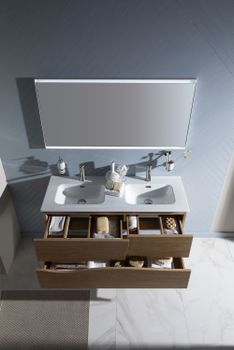 Тумба под раковину Allen Brau Glority 120 1.35004.NW дуб антик — фото 10, Тумбы под раковину