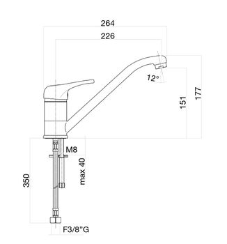 Смеситель для кухни Fiore PLANET 37CR4110, хром — фото 2, Смесители для кухни