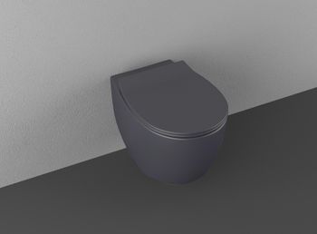 Унитаз Allen Brau Fantasy 4.11004.AN подвесной Антрацит без сиденья — фото 1, Подвесные унитазы