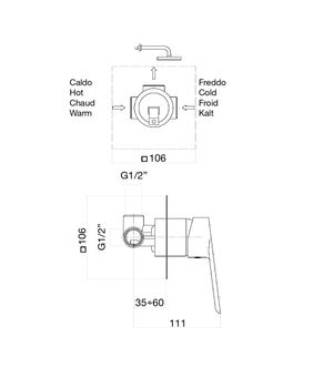 Товар: Смеситель для душа Fiore KEVON BLACK MATT 81NN7515, черный - фото 2 Смеситель для душа Fiore KEVON BLACK MATT 81NN7515, черный — фото 2, Смеситель для душа