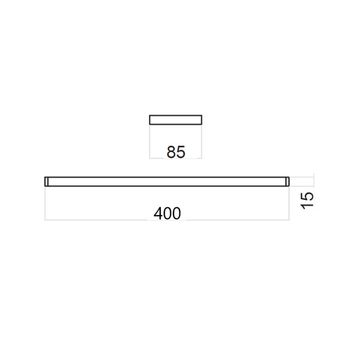 Полотенцедержатель 40 см Webert Pegaso PE500502010, золото — фото 2, Полотенцедержатели