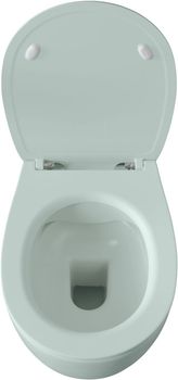 Унитаз Allen Brau Fantasy 4.11004.MT подвесной Мятный без сиденья — фото 1, Подвесные унитазы