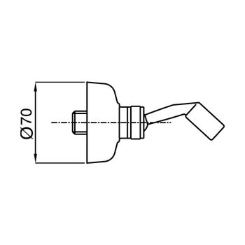 Держатель душевой лейки Webert AC0439017, хром/золото — фото 2, Держатели для душа
