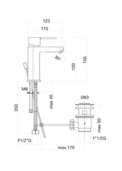 Смеситель для биде Fiore KALOS 76CR7430, хром — фото 2, Смесители для биде
