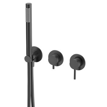 Смеситель для ванны с душем AQUAme Siena встраиваемый AQM8805MB — фото 1, Смеситель для ванны