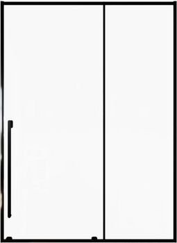 Душевая дверь Allen Brau Fantasy 150 3.11009.31 профиль Черный матовый стекло прозрачное — фото 1, Раздвижные душевые двери