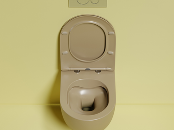 Унитаз Ceramicanova Modena Rimless CN6063MC подвесной Капучино матовый с сиденьем Микролифт — фото 7, Подвесные унитазы