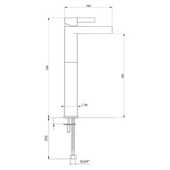 Смеситель для раковины Webert DoReMi DR830402564 — фото 2, Смесители для раковины