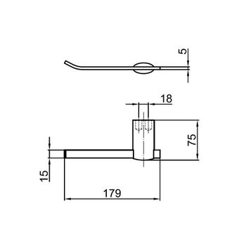 Товар: Держатель для туалетной бумаги Webert Aria AI500801015, хром - фото 2 Держатель для туалетной бумаги Webert Aria AI500801015, хром — фото 2, Держатели туалетной бумаги