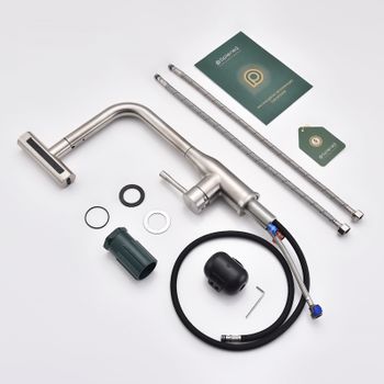 Смеситель для кухни с мультифункциональным изливом Splenka S206.49.05, сатин — фото 12, Смесители для кухни