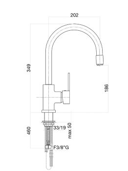 Смеситель для кухни Fiore KATANA 77CR5489, хром — фото 2, Смесители для кухни