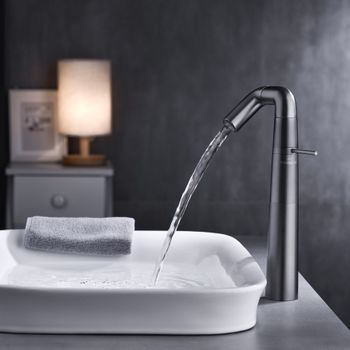 Смеситель для раковины Haiba HB11813-3, пепельный — фото 5, Смесители для раковины