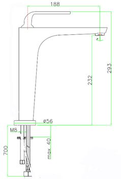 Смеситель для раковины Fiore Koko 87CR5518 — фото 2, Смесители для раковины