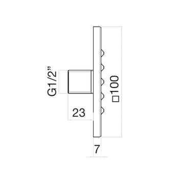 Форсунка гидромассажная Webert AC0334560, черный — фото 2, Душевые форсунки