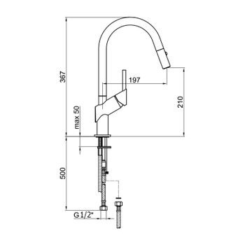 Смеситель для кухни Webert Habitat HB940302015, хром — фото 2, Смесители для кухни
