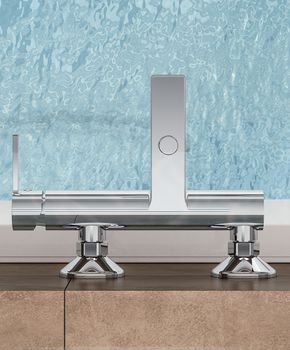 Смеситель для ванны Fiore KATANA 77CR7551, хром — фото 3, Смеситель для ванны