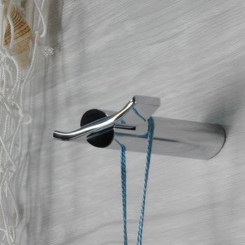 Двойной крючок для ванной Webert Aria AI500401015, хром — фото 3, Крючки для полотенец