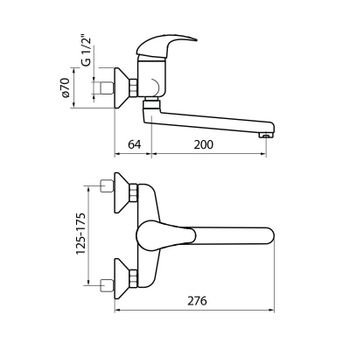 Смеситель для кухни Webert Sax SX910101015, хром — фото 2, Смесители для кухни