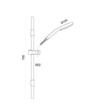Товар: Душевой гарнитур Fiore KEVON BLACK MATT 30N398N5, черный - фото 2 Душевой гарнитур Fiore KEVON BLACK MATT 30N398N5, черный — фото 2, Душевые гарнитуры