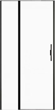 Душевая дверь Allen Brau Priority 100 3.31030.BBA профиль Черный браш стекло прозрачное — фото 25, Распашные душевые двери