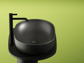 Раковина-чаша Ceramicanova Element 60 CN6047MDH Темный антрацит матовый — фото 8, Раковины накладные