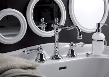 Смеситель для раковины Fiore GIOIELLI SKY (SWAROVSKI®) 09CR0637, хром — фото 3, Смесители для раковины