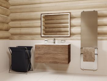 Тумба под раковину Allen Brau Glority 90 1.35001.NW дуб антик — фото 6, Тумбы под раковину