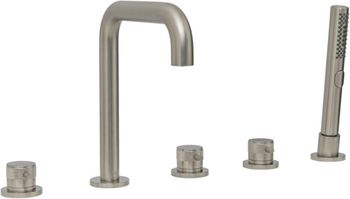 Смеситель на борт ванны Allen Brau Priority 5.31007-BN Брашированный никель — фото 15, Смесители на борт ванны